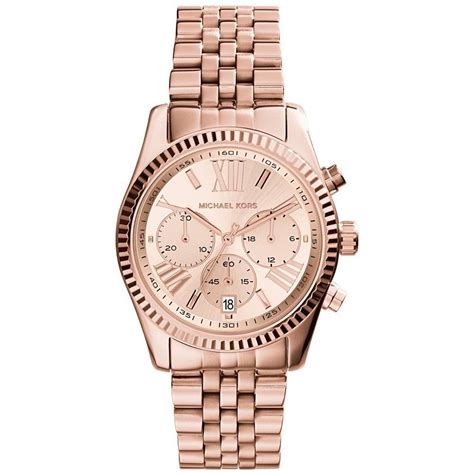 michael kors ladies watches rose gold uk|Michael Kors rose gold set.